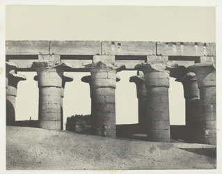 Louqsor, Grande Colonnade du Palais, Thèbes, 1849-1851, imprimé 1852