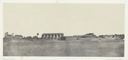 Louqsor, vue générale des ruines ; Thèbes