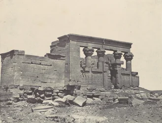 Nubie. Temple de Débôd. Parembole de l
