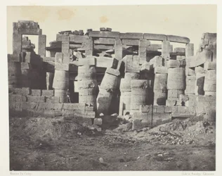 Palais de Karnak, Salle Hypostyle prise au Nord; Thèbes