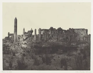 Palais de Karnak, Vue Générale des Ruines, Prise au Nord; Thèbes