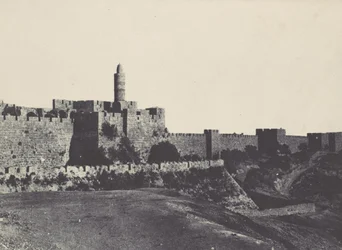 Palestine. Jérusalem. Partie occidentale des murailles