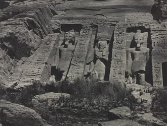 Partie sud du temple rupestre de Hathor, Abou Simbel