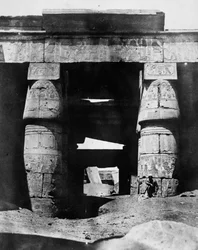 Ruines du temple, Égypte, 1852