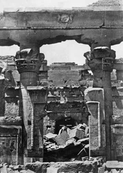 Ruines du temple, Égypte, 1852