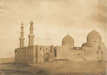 Vue générale de la Mosquée et du Tombeau de Sultan Bezkouk, El-Melek...
