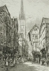 Une rue à Rouen