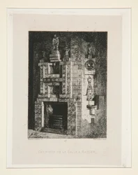 Cheminée de la salle à manger (suite Chez Victor Hugo)
