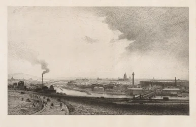 Paris en 1867, vue du Trocadéro, 1867
