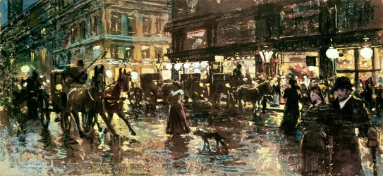 La Ringstrasse la nuit, Vienne
