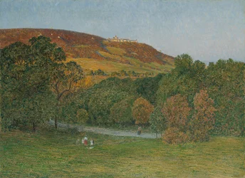 Vue du Cobenzl sur le Kahlenberg près de Vienne