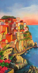 Village côtier haut en couleur