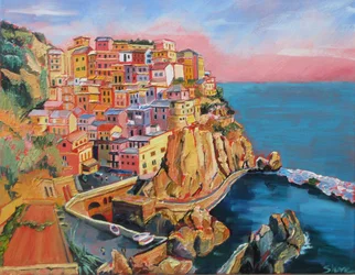Un village côtier italien haut en couleur