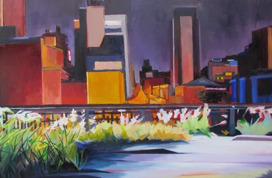 Lueur du soir sur la High Line