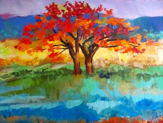 Les arbres aux couleurs chatoyantes de l