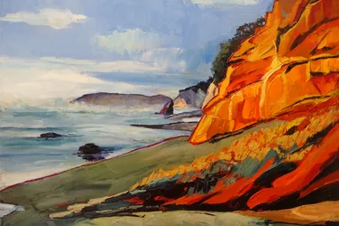 Des falaises côtières aux couleurs éclatantes