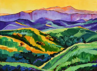Un paysage montagneux plein de vie