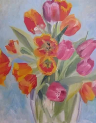 Des tulipes printanières aux couleurs vives