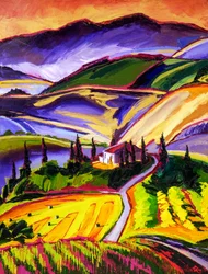 Un paysage toscan plein de vie