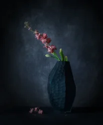 Élégance florale sombre