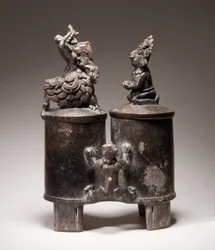 Vase à double chambre, Guatemala ou Mexique