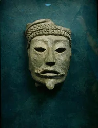 Masque funéraire, Comalcalco, Tabasco, Mexique