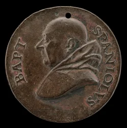 Battista Spagnoli de Mantoue, 1447-1516, poète carmélite [avers], vers 1513