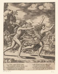 Apollon poursuit Daphné