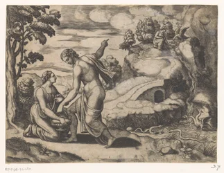 Vénus envoie Psyché à une source gardée par des dragons