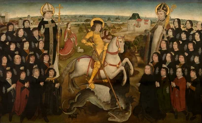 Les membres de la Guilde de la Grande Arbalète de Malines, vers 1500