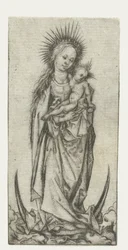 Madonna sur le croissant de lune
