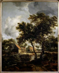 Le moulin à eau, XVIIe siècle, Sun. 0,8 x 0,66 m, Paris, Musée du Louvre