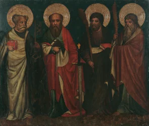 Les apôtres Pierre, Paul, Jacques le Mineur et Simon