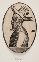 Médaillon ovale avec buste d