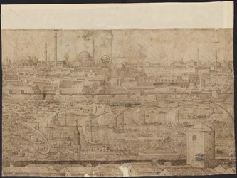 Vue de Constantinople, Feuille 8, Melchior Lorck, 1559