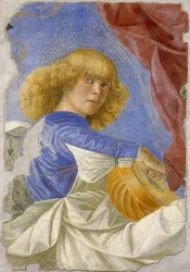 Ange musicien. Vers 1480