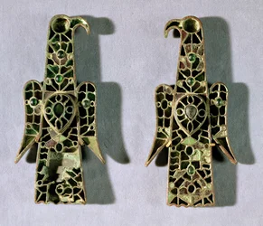 Paire de broches en forme d