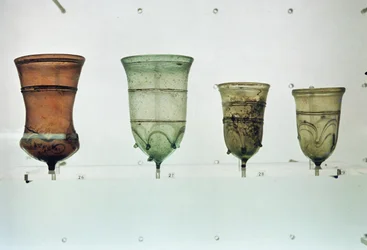 Sélection de verres francs, 4e-5e siècle