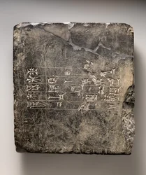 Tablette cunéiforme kassite avec inscription dédicatoire sumérienne (?) d