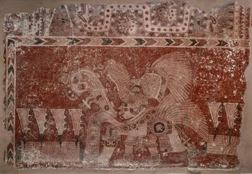 Fragment de fresque avec homme d