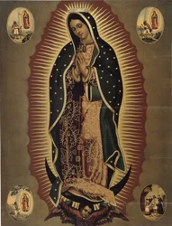 Représentation de la Vierge de Guadalupe, sainte patronne du Mexique