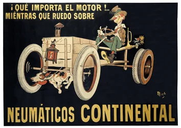 Pneus continentaux, vers 1900