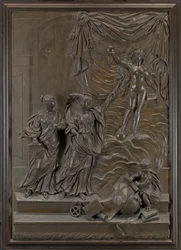 Les reliefs de Stowe : peut-être la Vérité se révélant aux Arts Libéraux, vers 1715