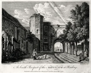 Une perspective sud de la porte de l