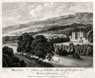 Bolton, North Riding of Yorkshire, la résidence de Son Altesse le duc de Bolton, 1775