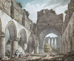 Abbaye de Buildwas, Shropshire, vers 1760-1800