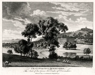 Chatsworth dans le Derbyshire, siège de son Altesse le Duc de Devonshire