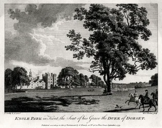 Knole Park dans le Kent, la résidence de Son Altesse le Duc de Dorset, 1775