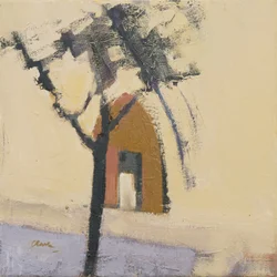 Église de Puymirol, 2017 (huile sur lin)