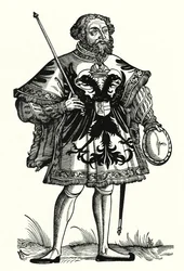 Un héraut impérial allemand (gravure)
